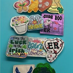 Colorful Embroidered Kids Patches Set